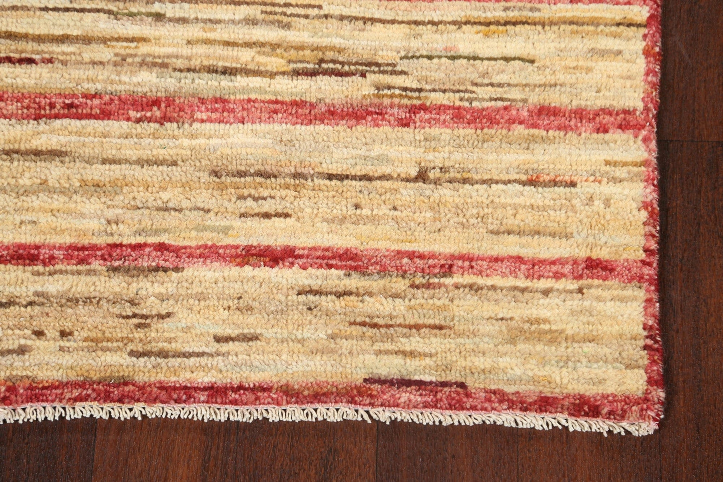 Modern Stripe Gabbeh Kashkoli Oriental Area Rug 3x5