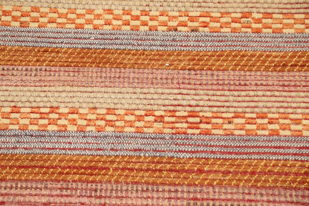 Checkered Stripe Gabbeh Kashkoli Oriental Area Rug 3x5