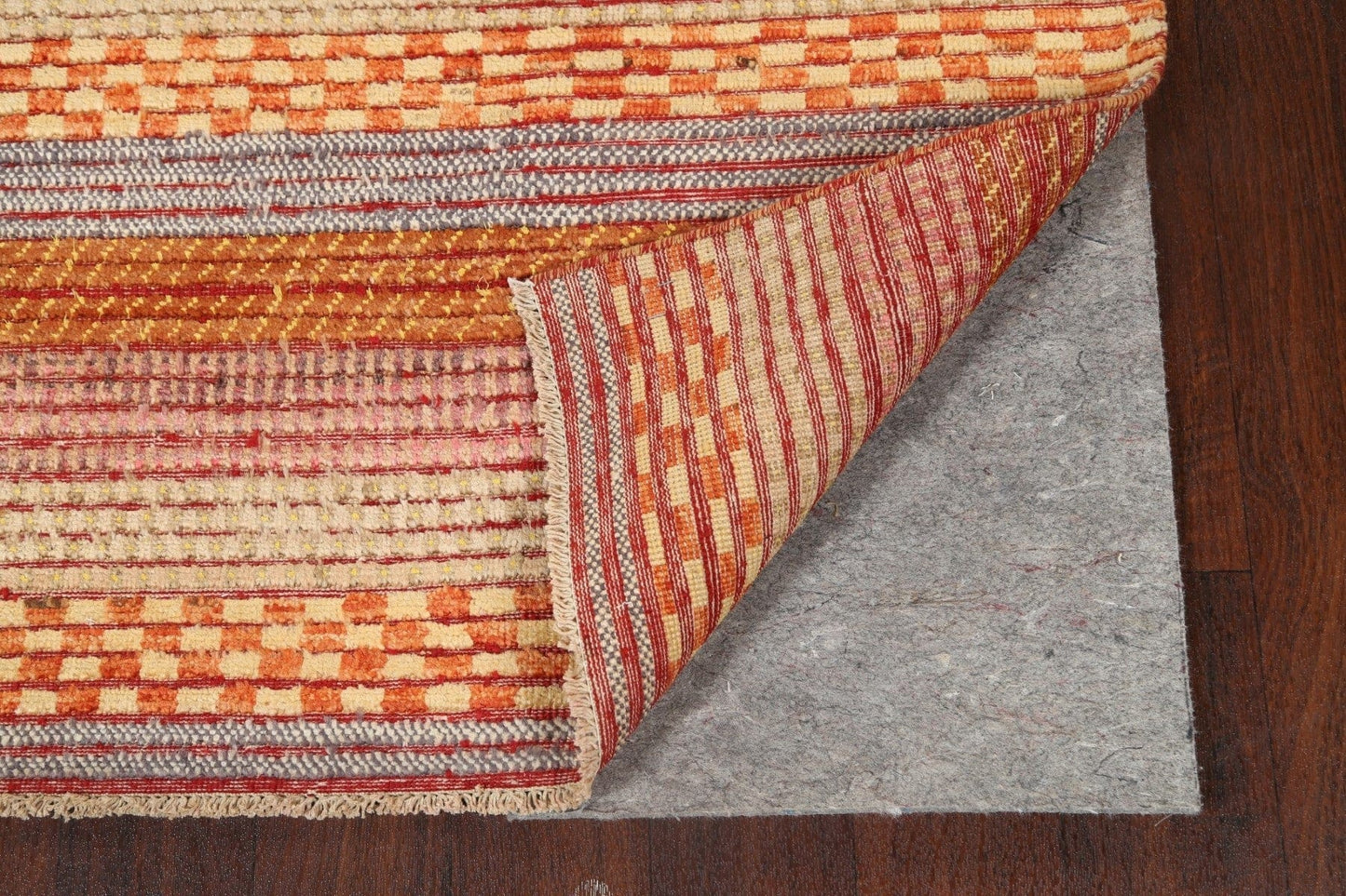 Checkered Stripe Gabbeh Kashkoli Oriental Area Rug 3x5