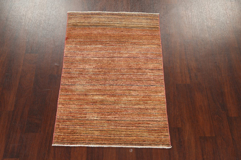 Modern Gabbeh Kashkoli Oriental Area Rug 3x5