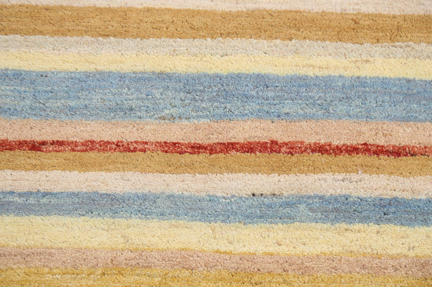 Modern Stripe Gabbeh Kashkoli Oriental Area Rug 2x4