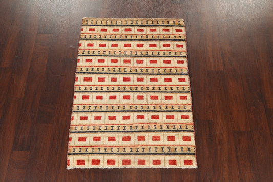 Geometric Gabbeh Kashkoli Oriental Area Rug 3x4