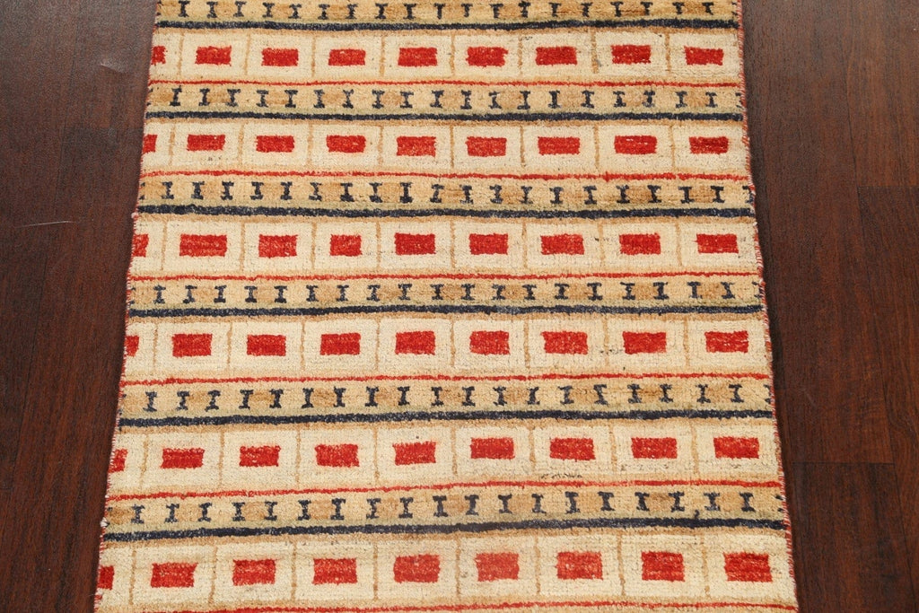 Geometric Gabbeh Kashkoli Oriental Area Rug 3x4