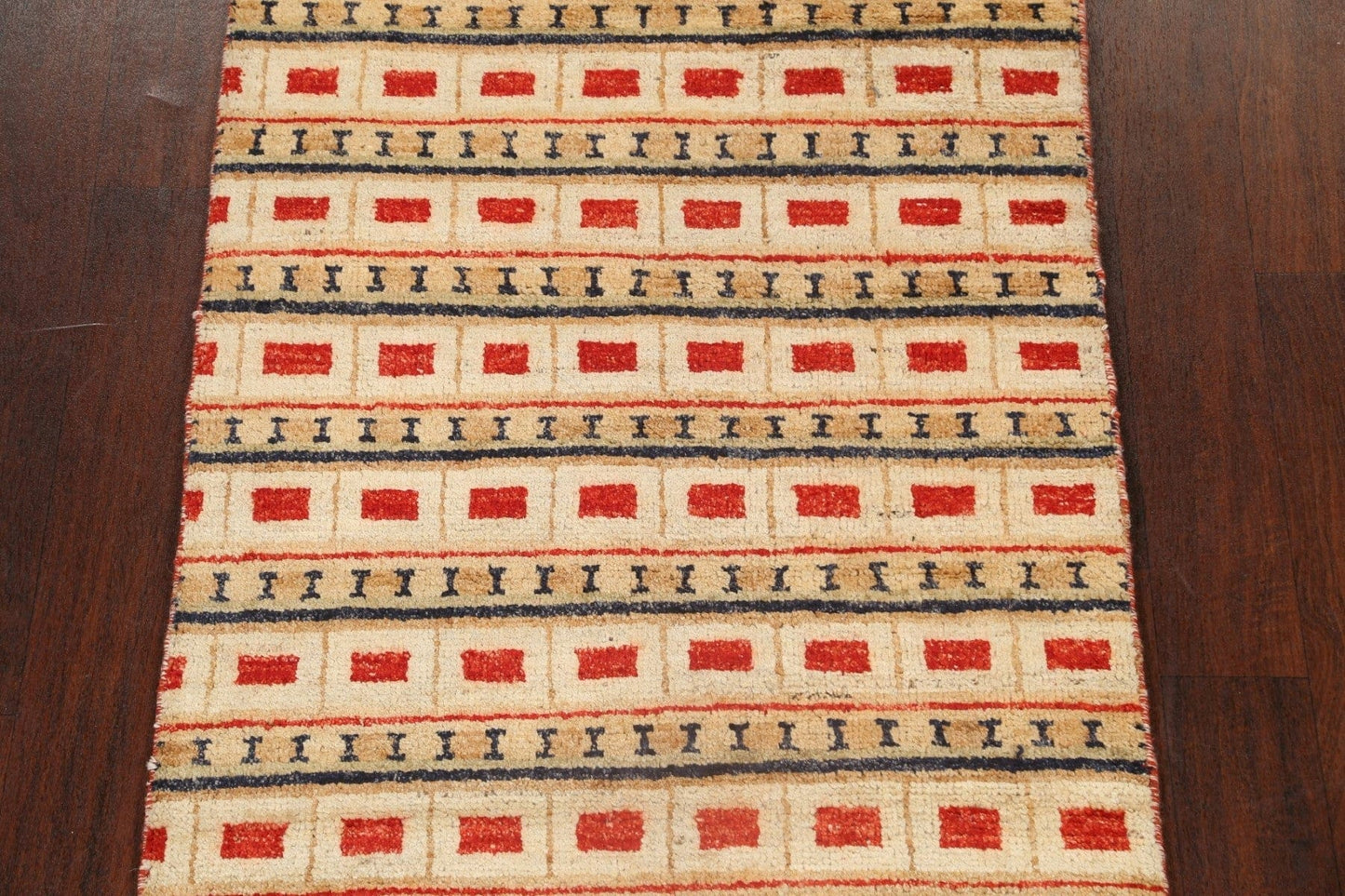 Geometric Gabbeh Kashkoli Oriental Area Rug 3x4