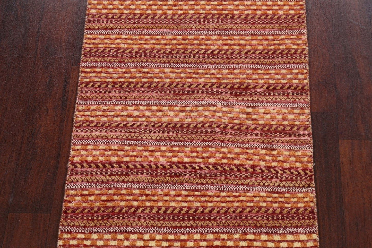 Stripe Checkered Gabbeh Kashkoli Oriental Area Rug 3x4