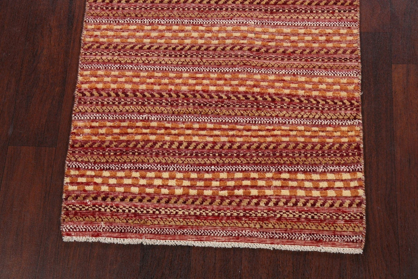 Stripe Checkered Gabbeh Kashkoli Oriental Area Rug 3x4