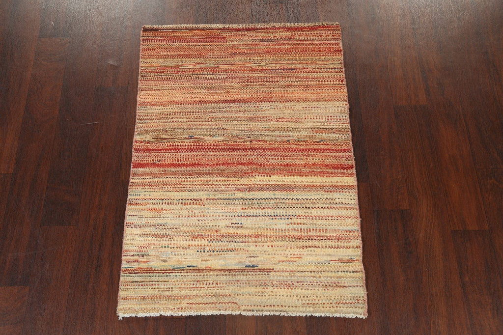 Modern Gabbeh Kashkoli Oriental Area Rug 3x4