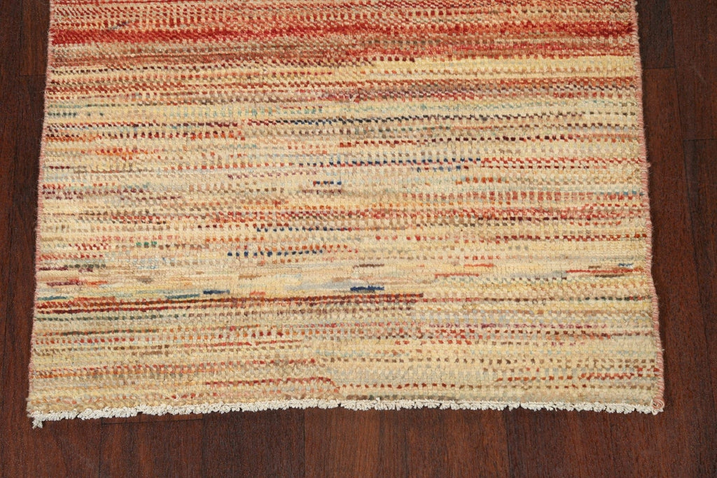 Modern Gabbeh Kashkoli Oriental Area Rug 3x4