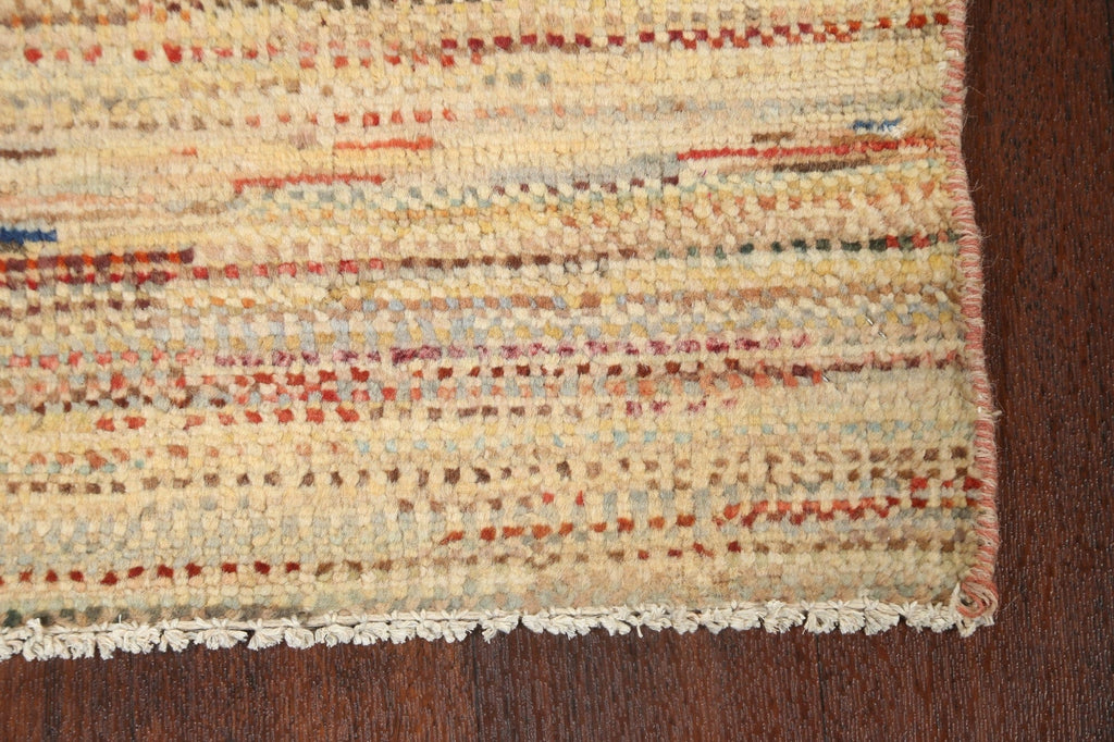 Modern Gabbeh Kashkoli Oriental Area Rug 3x4