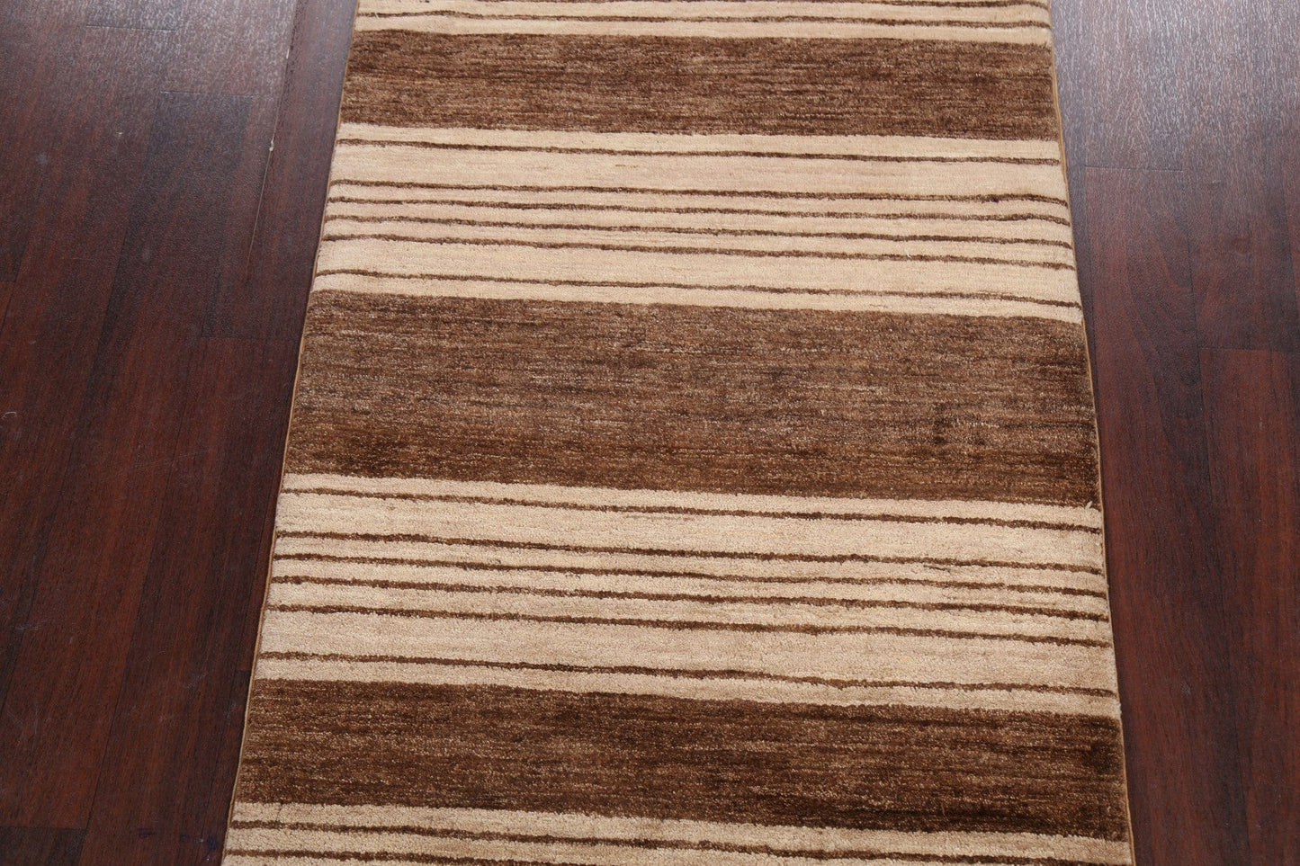 Stripe Modern Gabbeh Kashkoli Oriental Area Rug 3x5