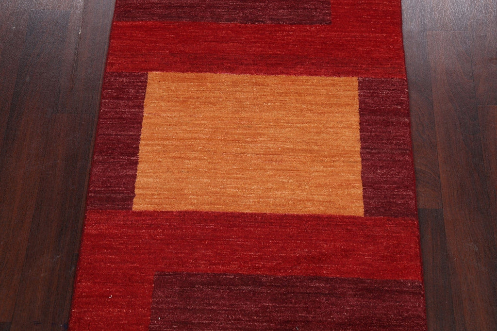 Modern Gabbeh Kashkoli Oriental Area Rug 3x5