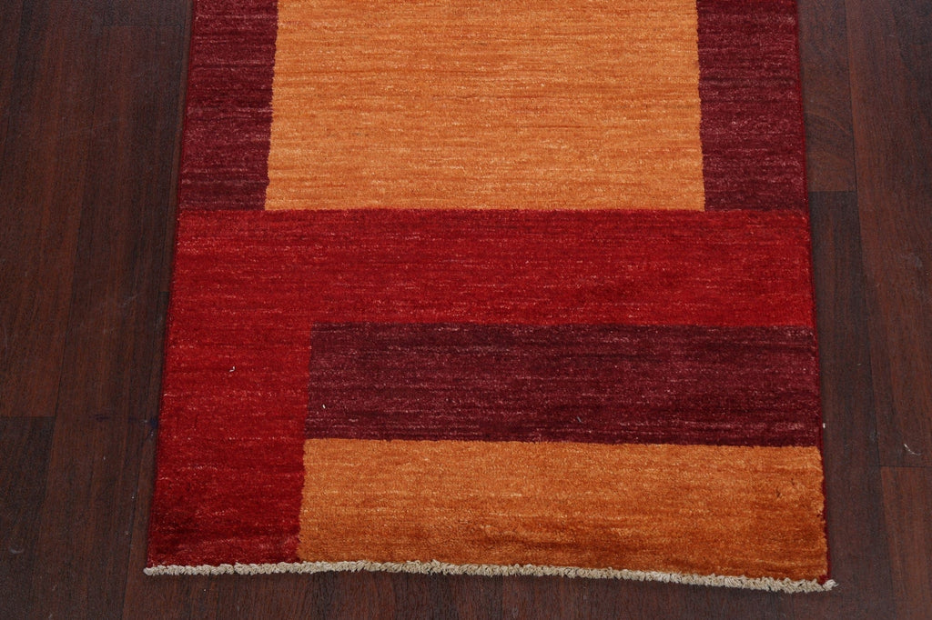 Modern Gabbeh Kashkoli Oriental Area Rug 3x5