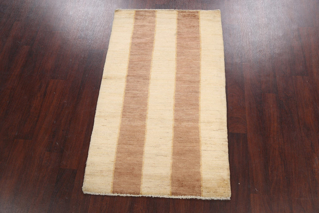 Modern Gabbeh Kashkoli Oriental Area Rug 3x5