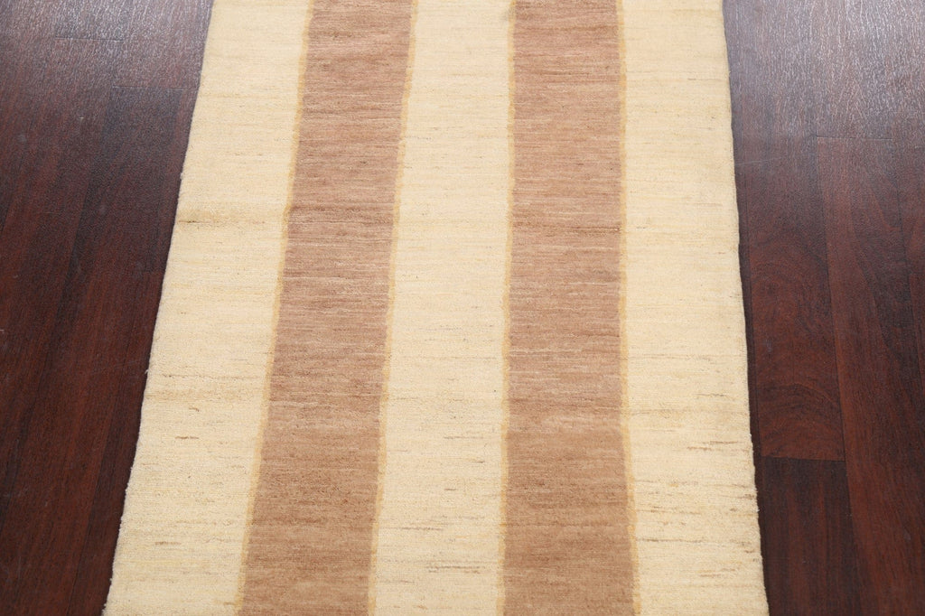 Modern Gabbeh Kashkoli Oriental Area Rug 3x5