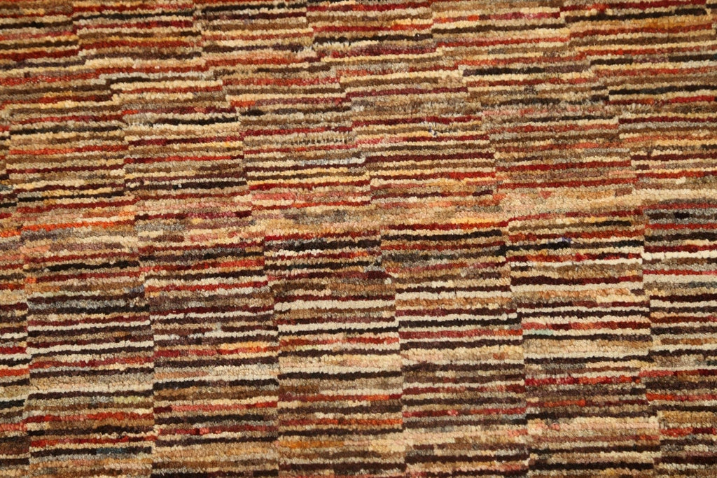 Modern Gabbeh Kashkoli Oriental Area Rug 4x5