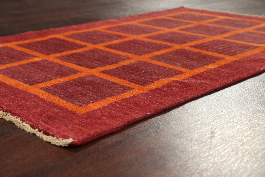 Geometric Gabbeh Kashkoli Oriental Area Rug 3x5