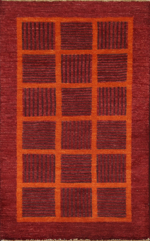 Geometric Gabbeh Kashkoli Oriental Area Rug 3x5