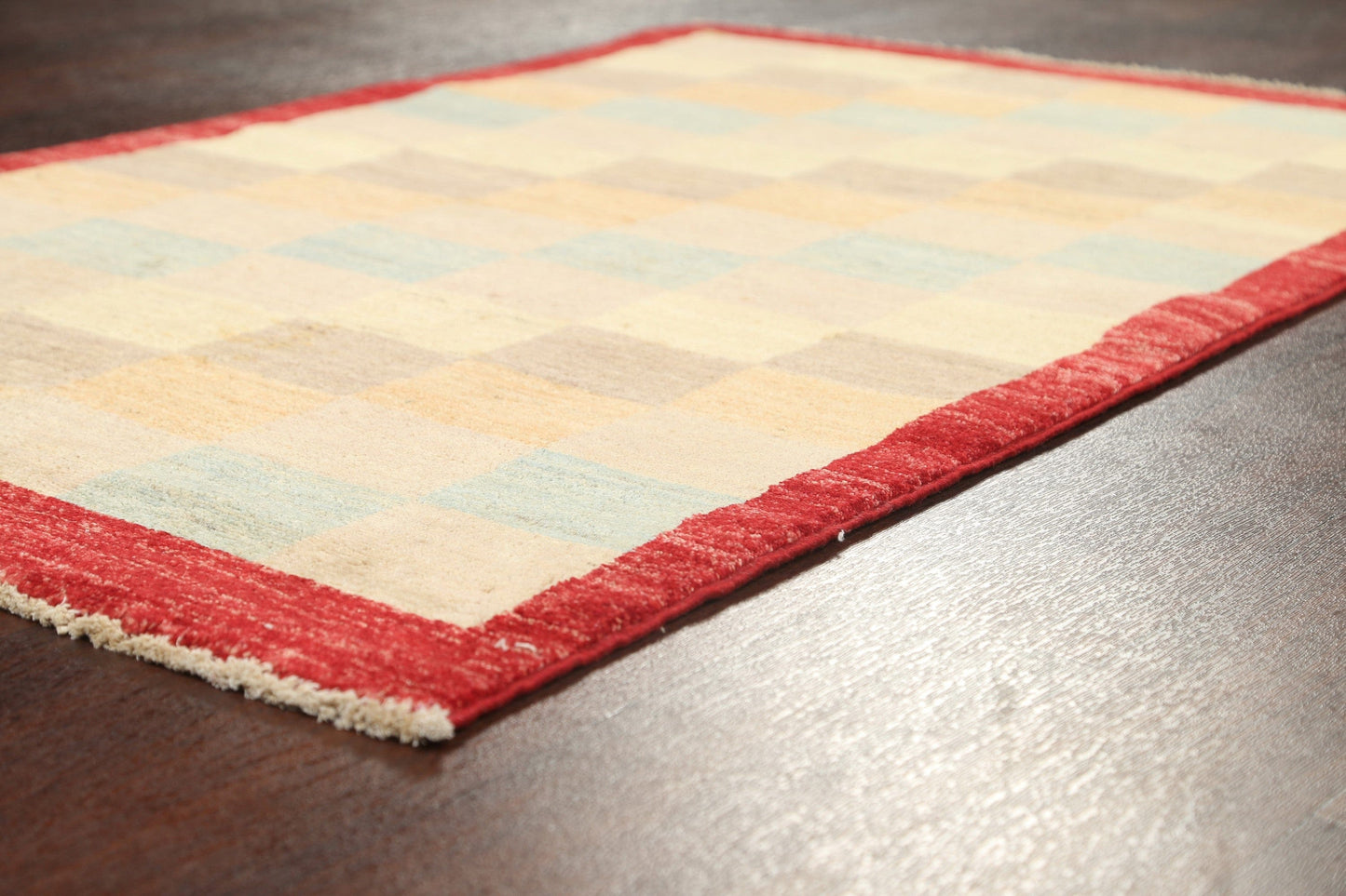 Checkered Gabbeh Kashkoli Oriental Area Rug 3x5