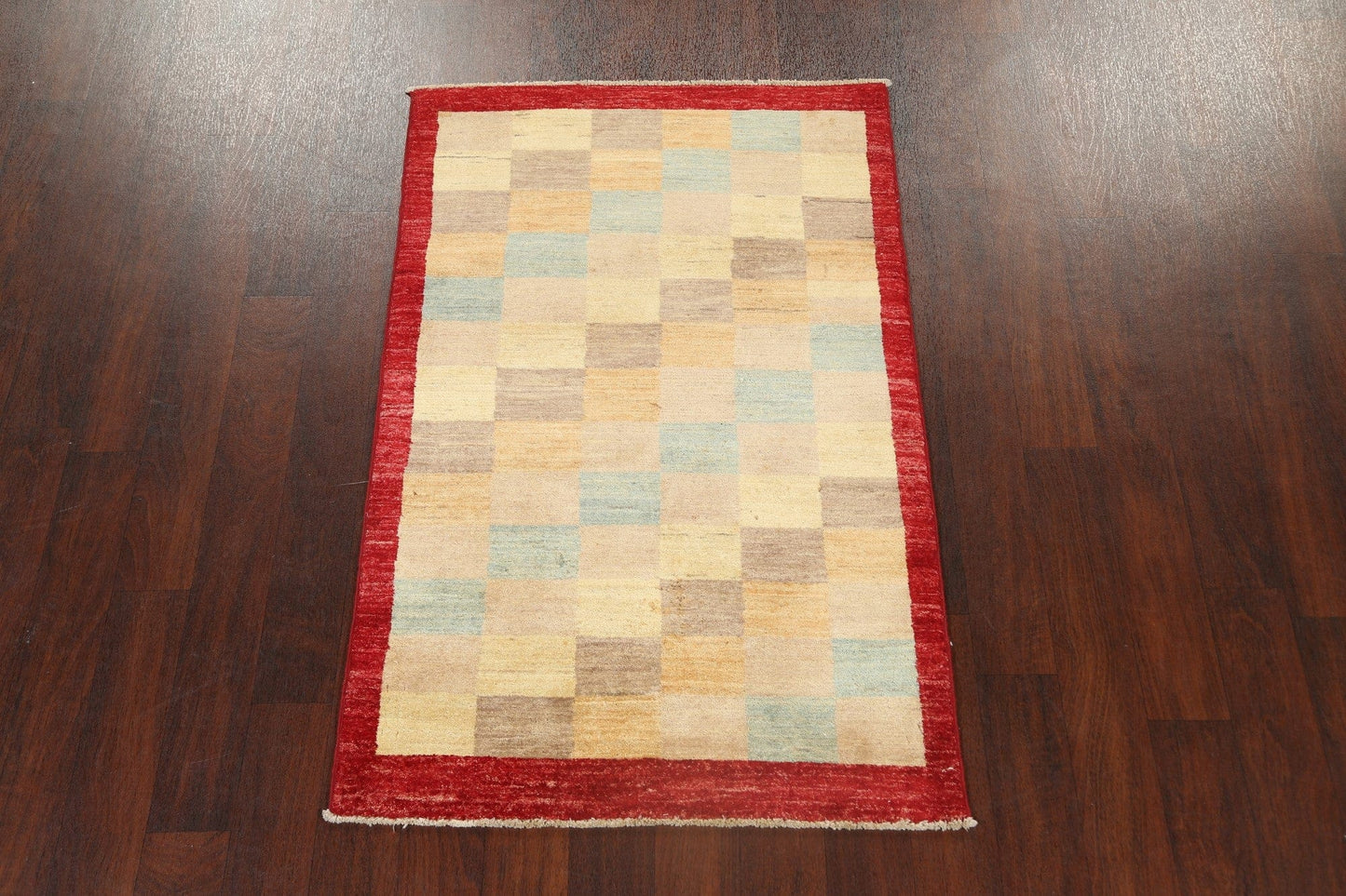 Checkered Gabbeh Kashkoli Oriental Area Rug 3x5