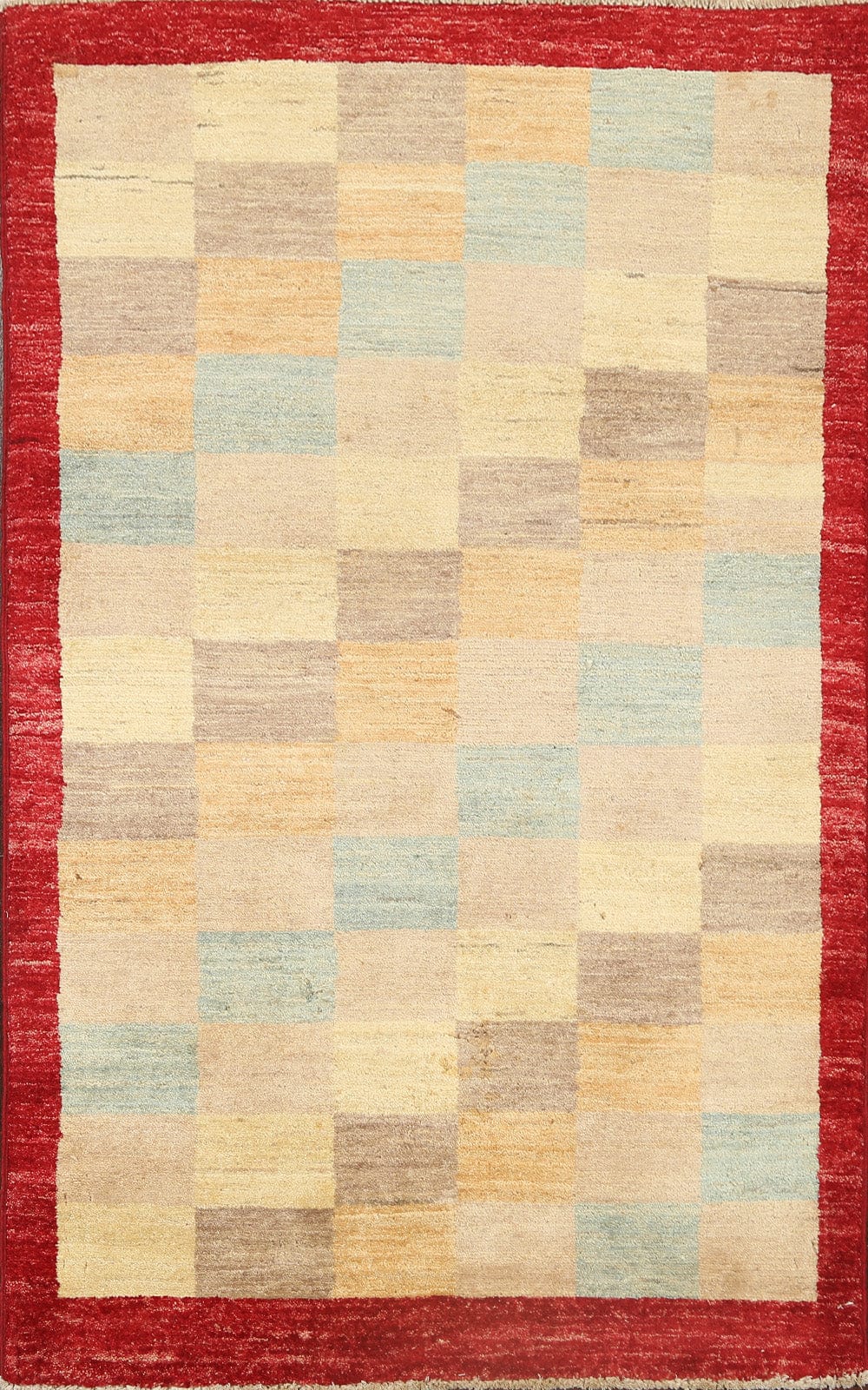 Checkered Gabbeh Kashkoli Oriental Area Rug 3x5