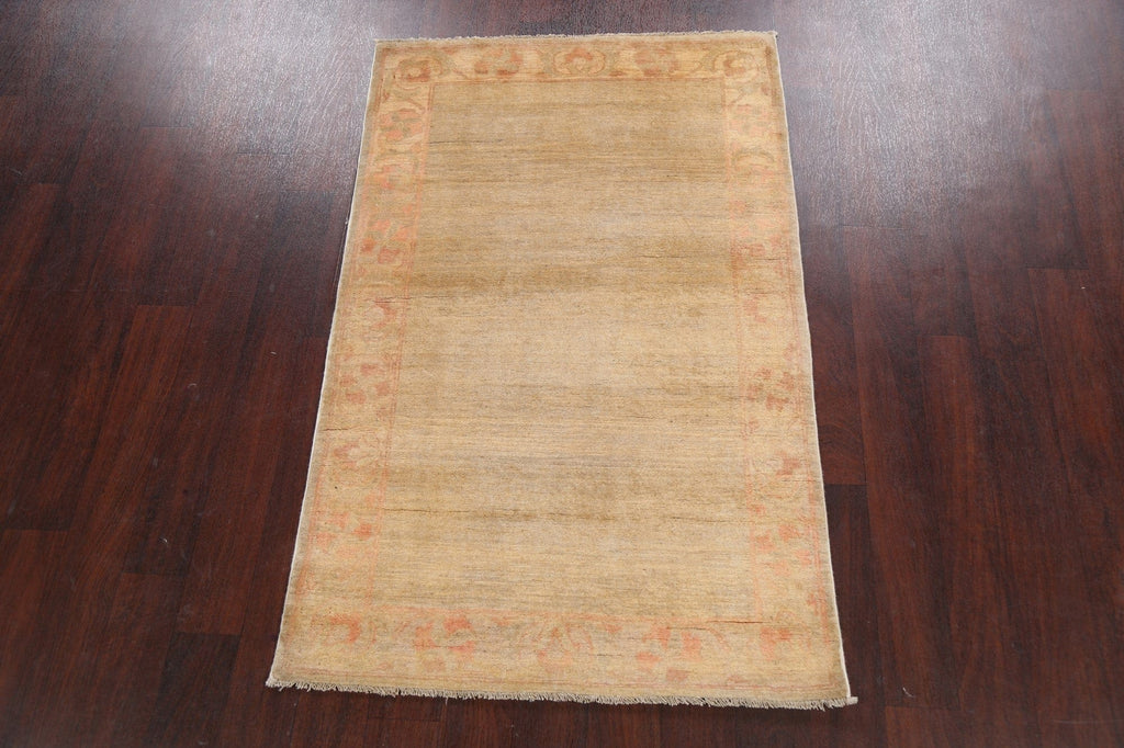 Bordered Gabbeh Kashkoli Oriental Area Rug 3x5