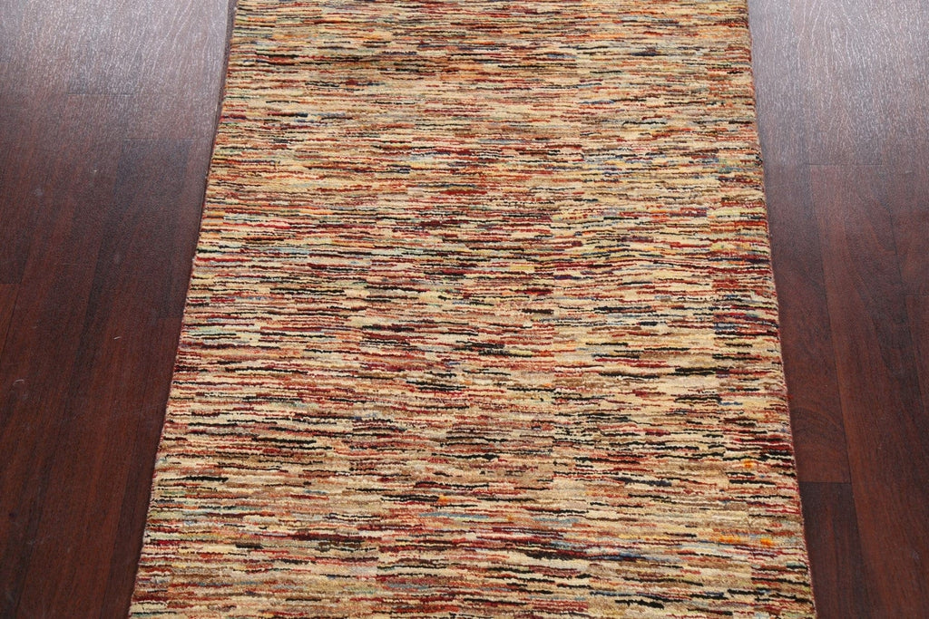 Modern Gabbeh Kashkoli Oriental Area Rug 3x5