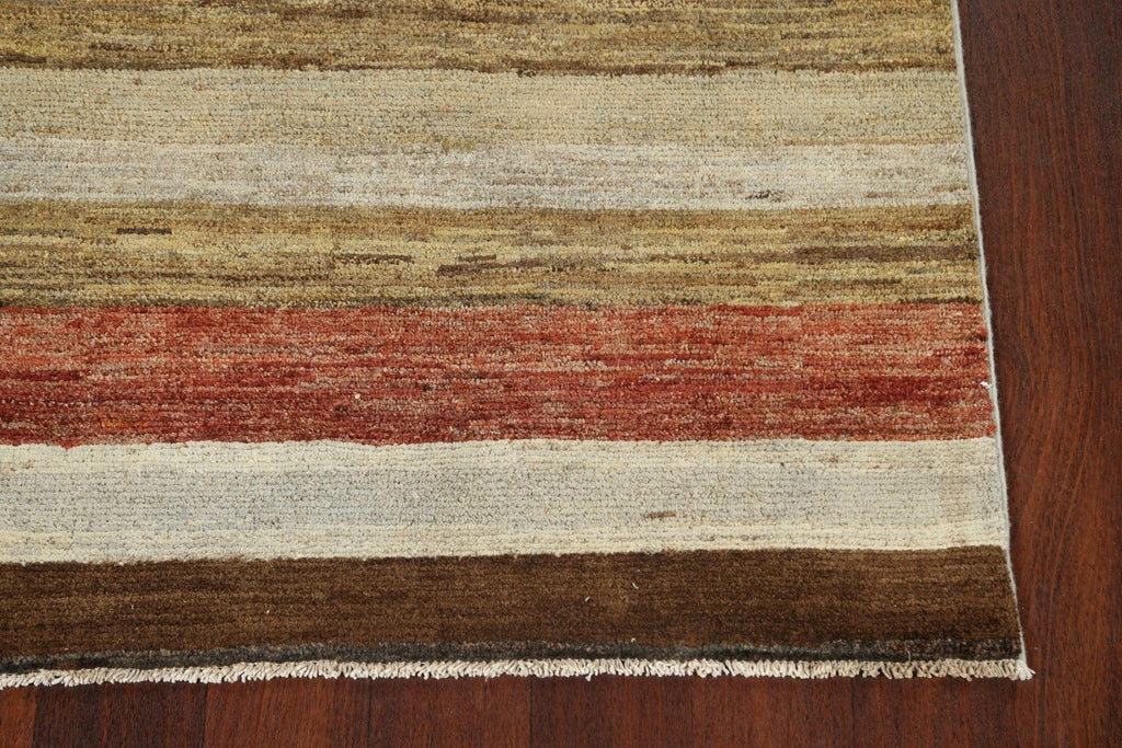 Stripe Modern Gabbeh Kashkoli Oriental Area Rug 4x6