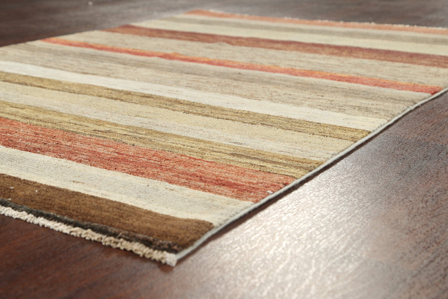 Stripe Modern Gabbeh Kashkoli Oriental Area Rug 4x6