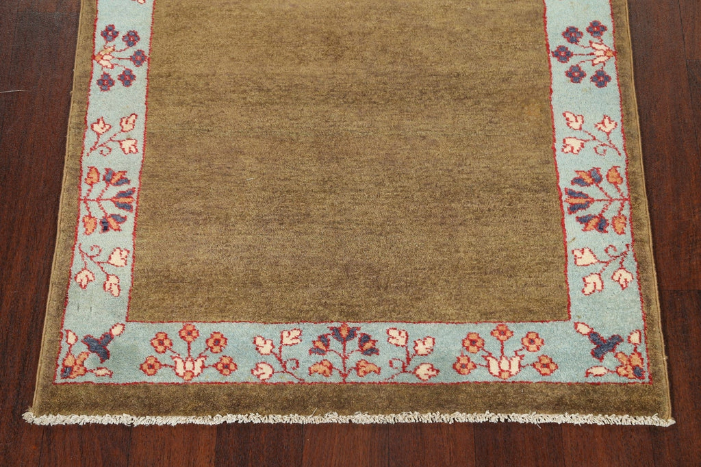 Bordered Gabbeh Kashkoli Oriental Area Rug 3x5