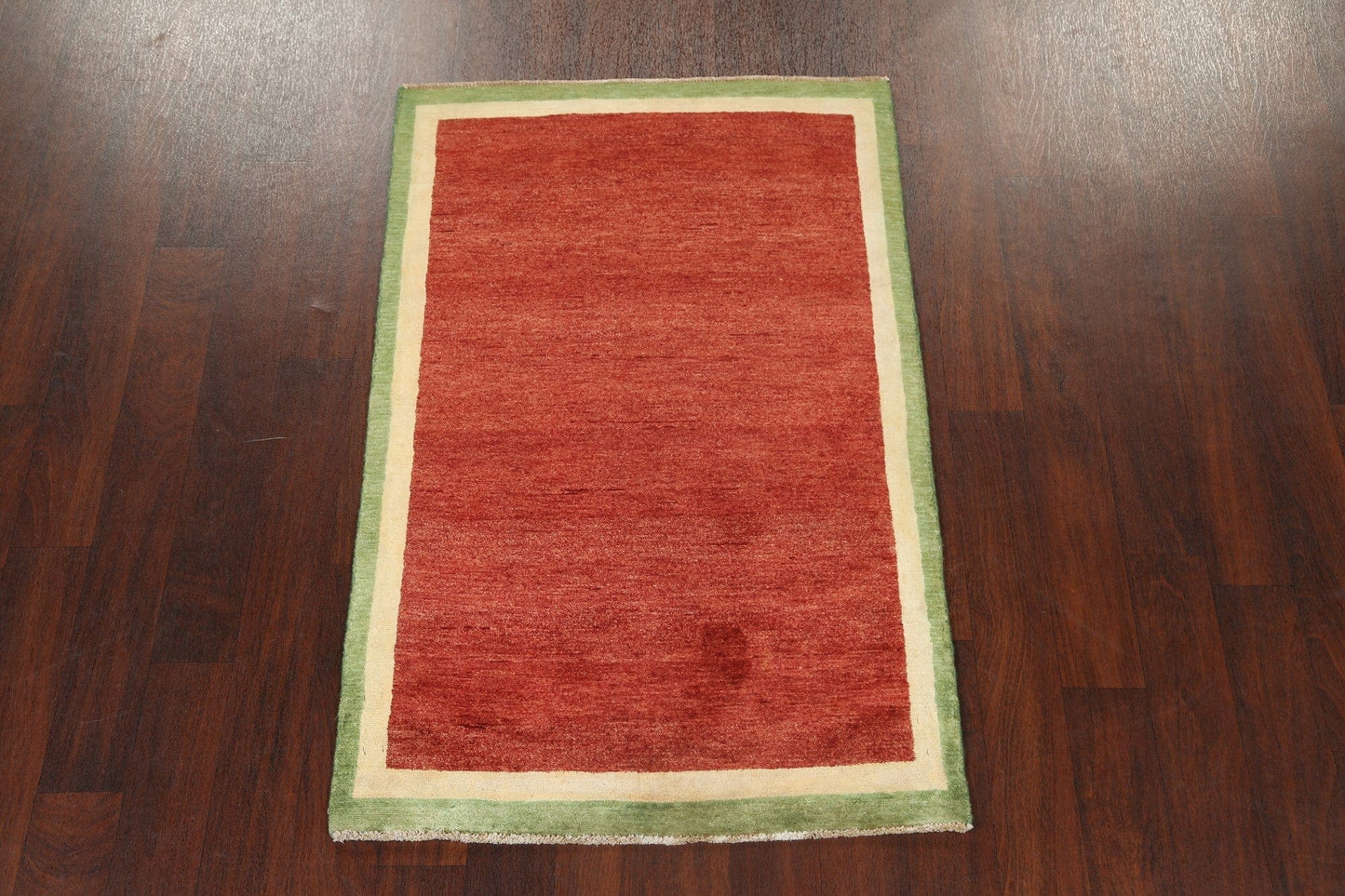 Bordered Gabbeh Kashkoli Oriental Area Rug 3x5