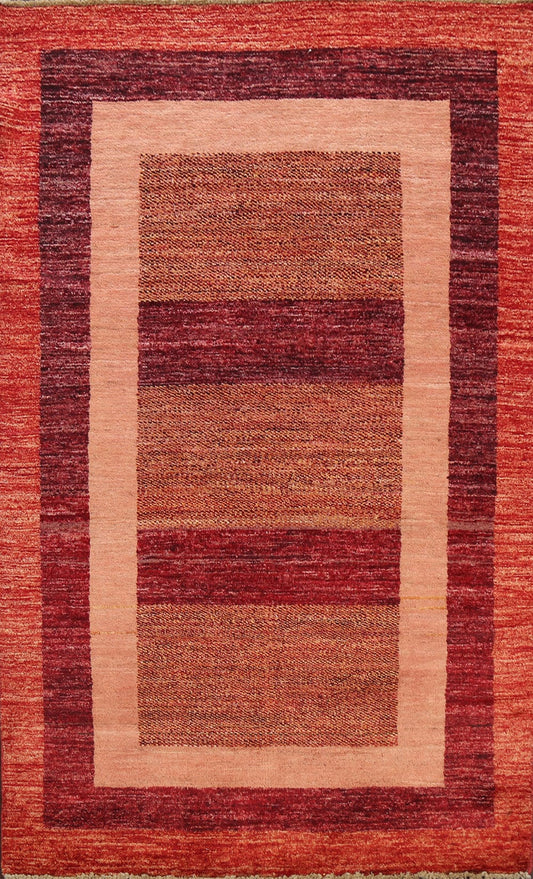 Geometric Gabbeh Kashkoli Oriental Area Rug 4x6