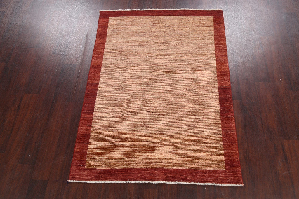 Bordered Gabbeh Kashkoli Oriental Area Rug 4x5