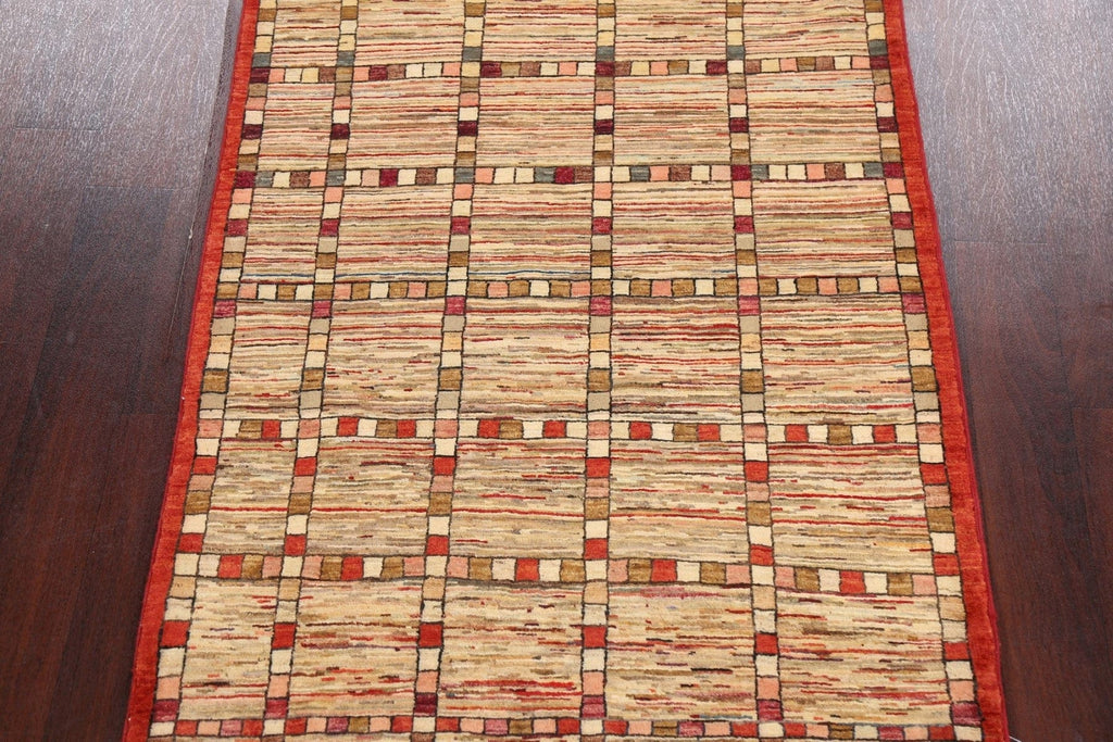 Geometric Gabbeh Kashkoli Oriental Area Rug 4x5