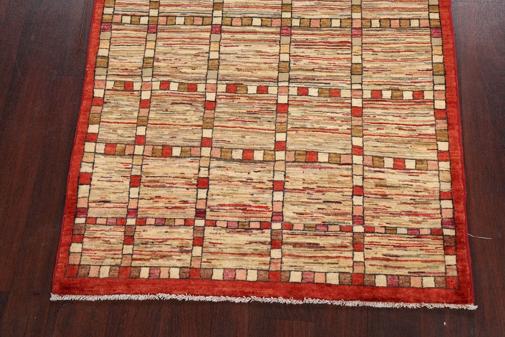 Geometric Gabbeh Kashkoli Oriental Area Rug 4x5