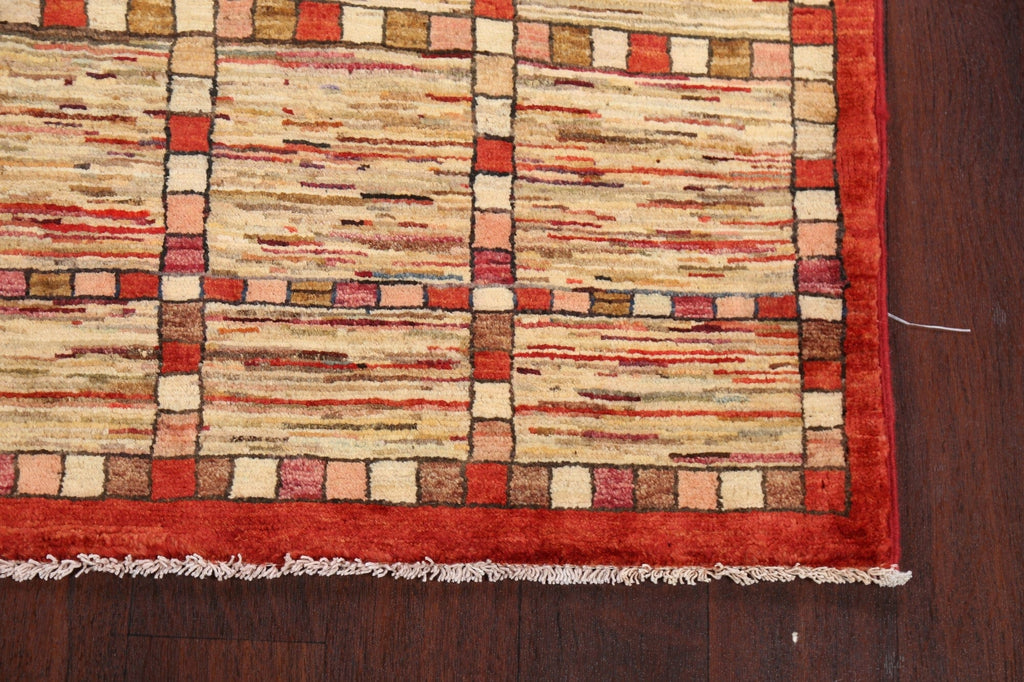 Geometric Gabbeh Kashkoli Oriental Area Rug 4x5