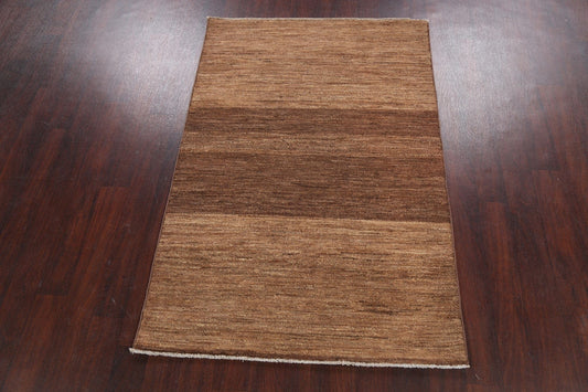 Modern Gabbeh Kashkoli Oriental Area Rug 4x6