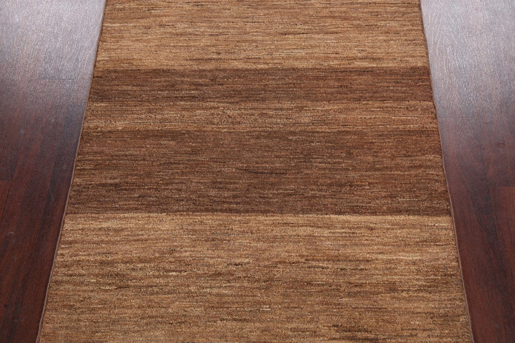 Modern Gabbeh Kashkoli Oriental Area Rug 4x6