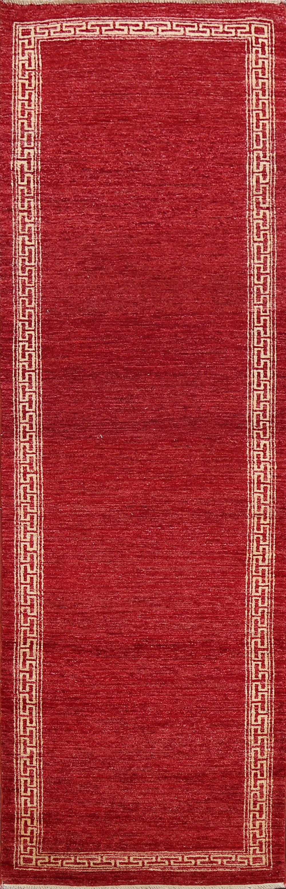 Bordered Gabbeh Kashkoli Oriental Runner Rug 3x9