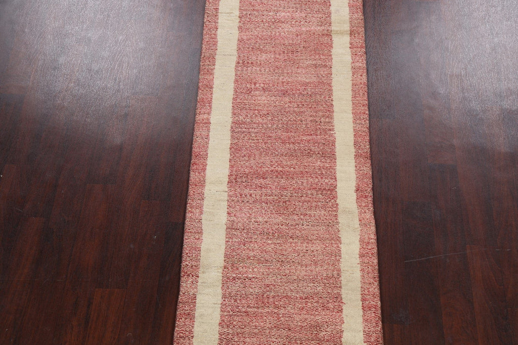 Modern Gabbeh Kashkoli Oriental Runner Rug 3x12