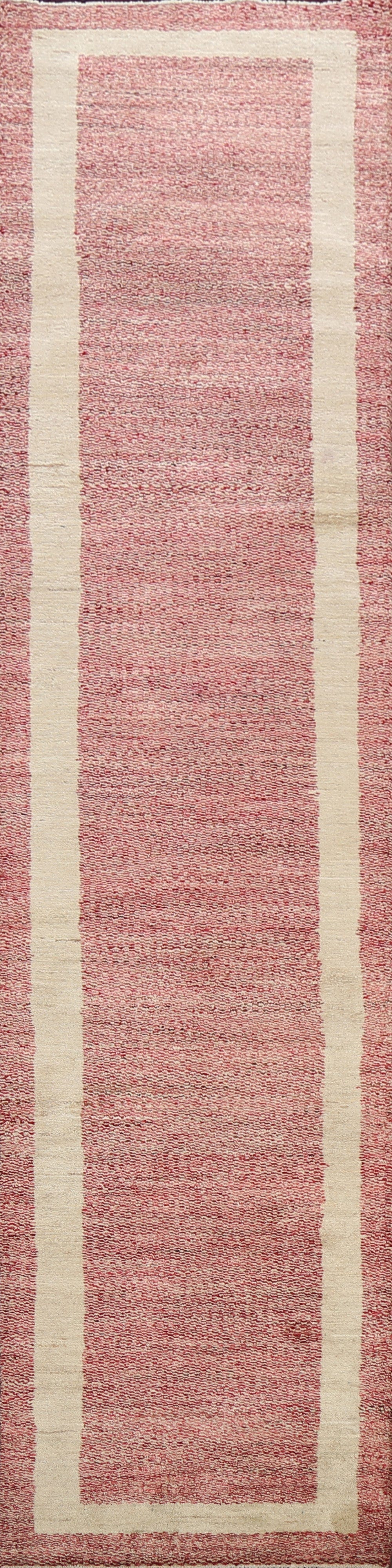 Modern Gabbeh Kashkoli Oriental Runner Rug 3x12