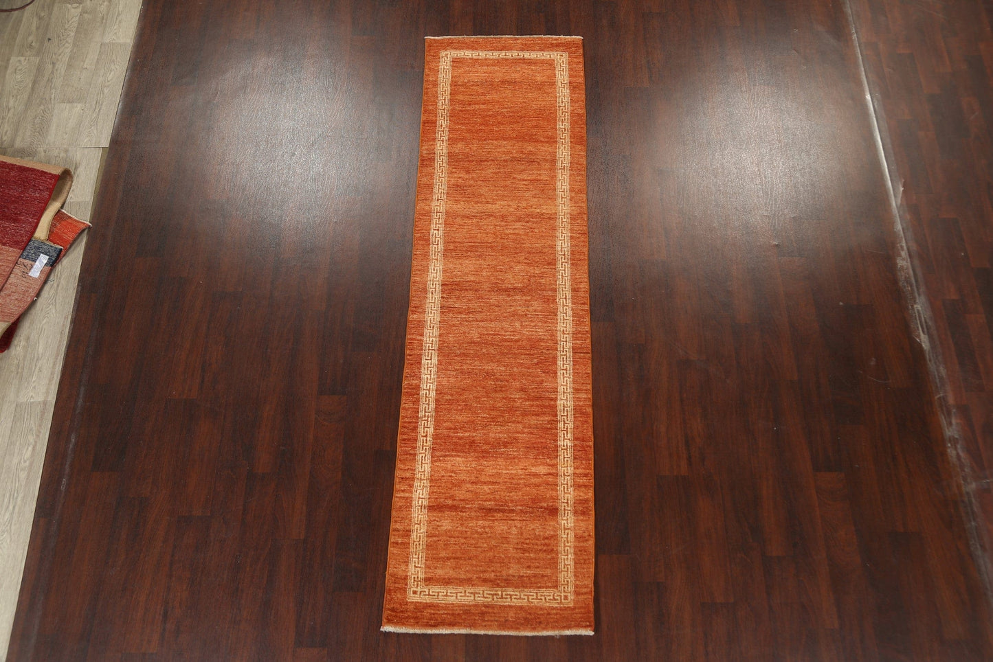 Bordered Gabbeh Kashkoli Oriental Runner Rug 3x10