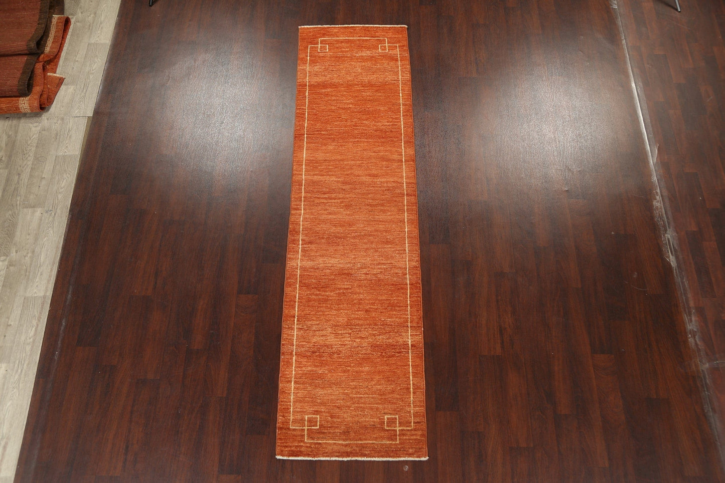 Bordered Gabbeh Kashkoli Oriental Runner Rug 3x10