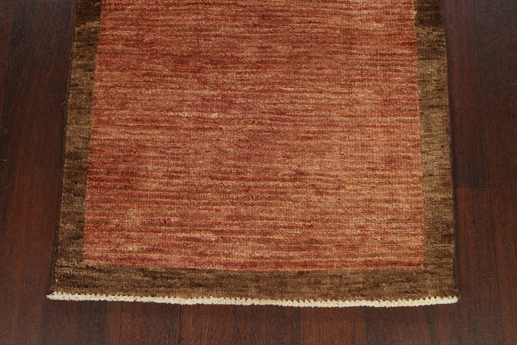 Bordered Gabbeh Kashkoli Oriental Runner Rug 3x12