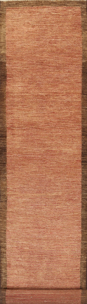 Bordered Gabbeh Kashkoli Oriental Runner Rug 3x12