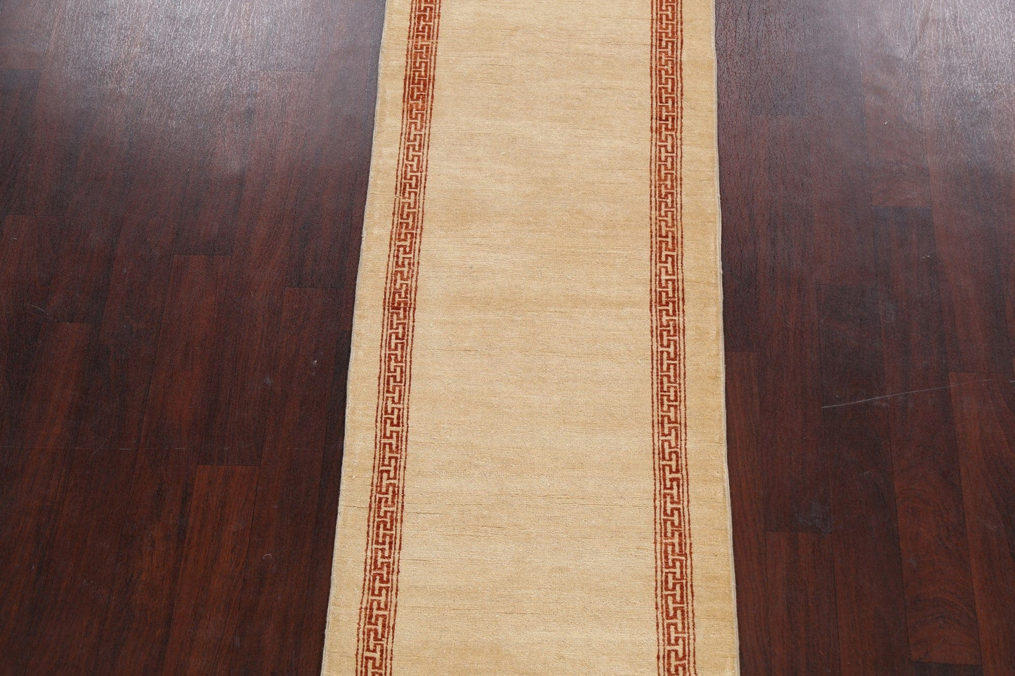 Bordered Gabbeh Kashkoli Oriental Runner Rug 3x10