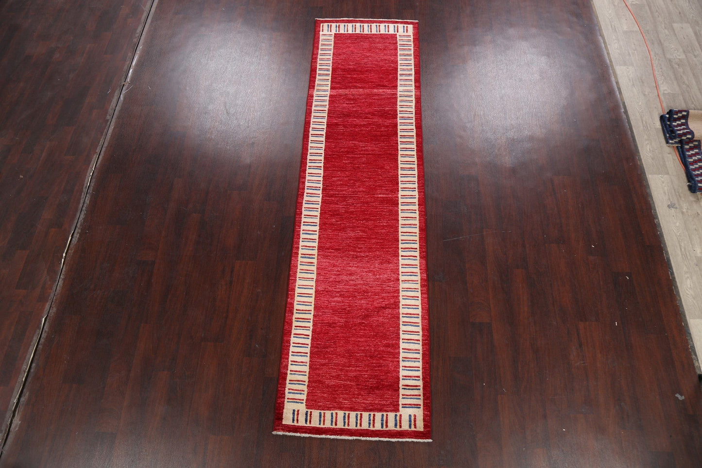 Bordered Gabbeh Kashkoli Oriental Runner Rug 3x10