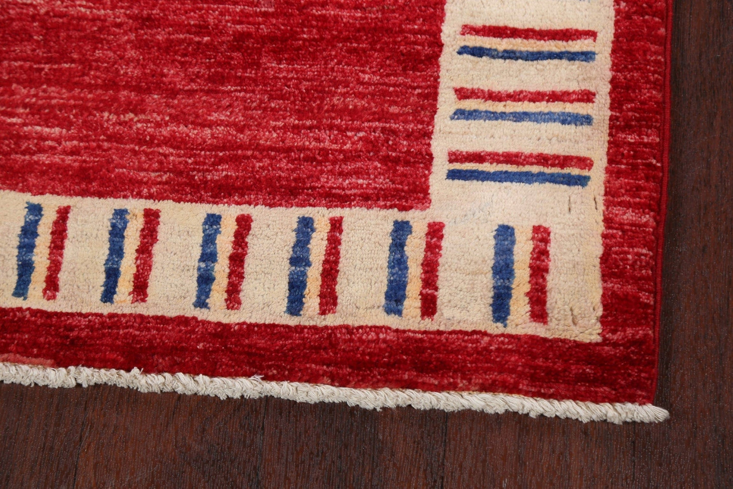 Bordered Gabbeh Kashkoli Oriental Runner Rug 3x10