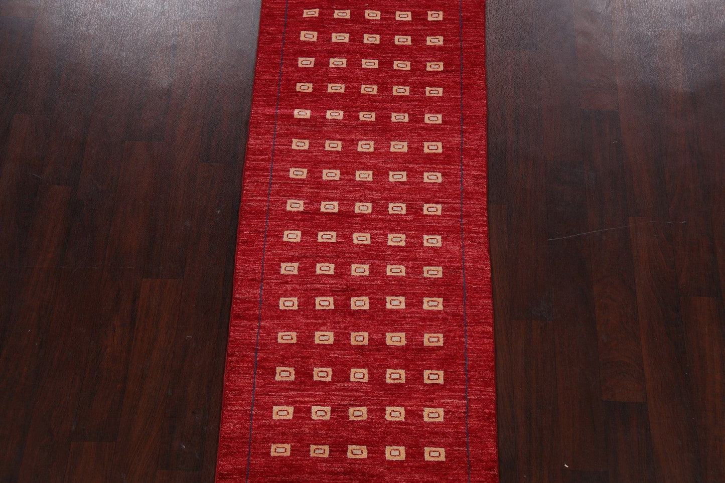 Geometric Gabbeh Kashkoli Oriental Runner Rug 3x8