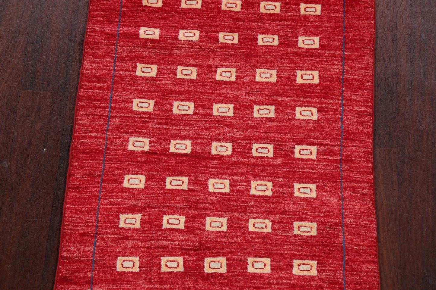 Geometric Gabbeh Kashkoli Oriental Runner Rug 3x8