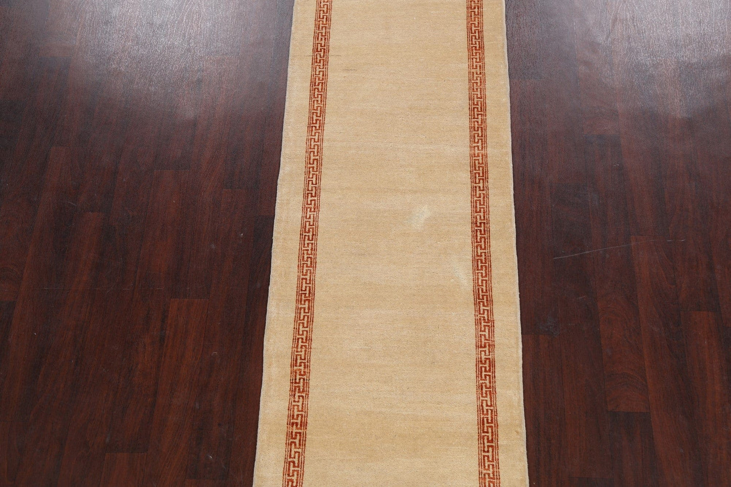 Bordered Gabbeh Kashkoli Oriental Runner Rug 3x9